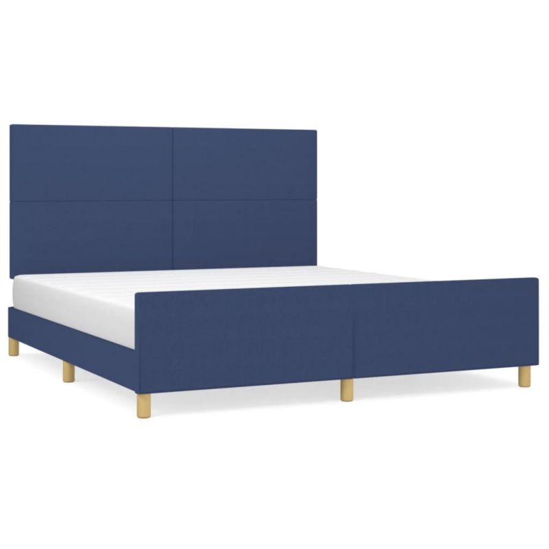 Łóżko tapicerowane WaszeMeble 160x200 cm niebieska WM-3124909 1 szt.