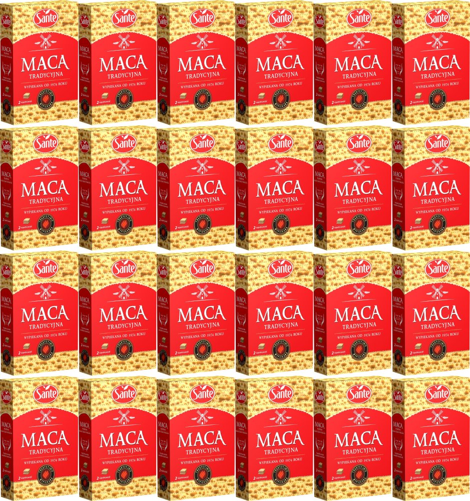 24x Maca pszenna Sante, tradycyjna, 180g
