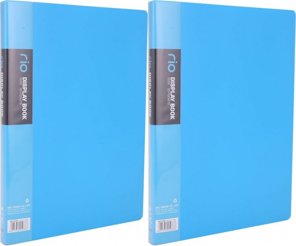 2x Album ofertowy Deli Rio, A4, 30 koszulek, niebieski