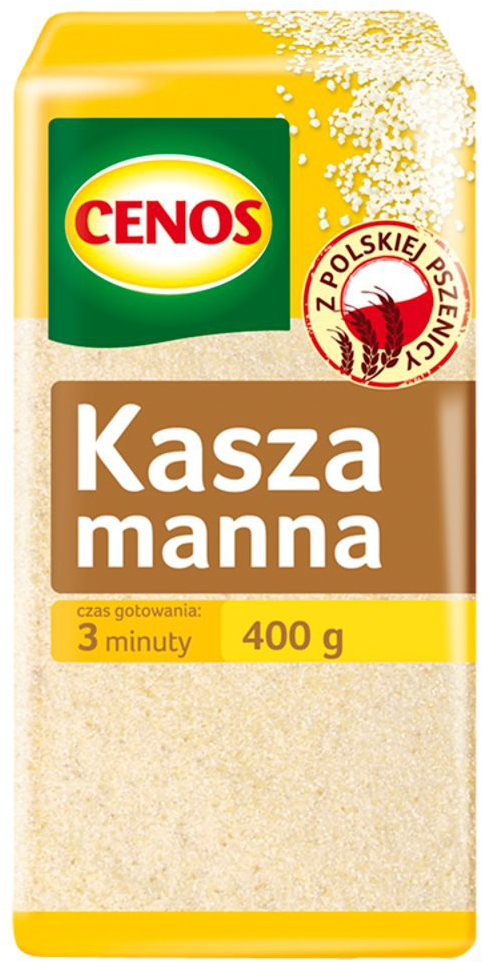 Outlet: WAŻNY DO 2025-10-31 Kasza manna Cenos, 400g