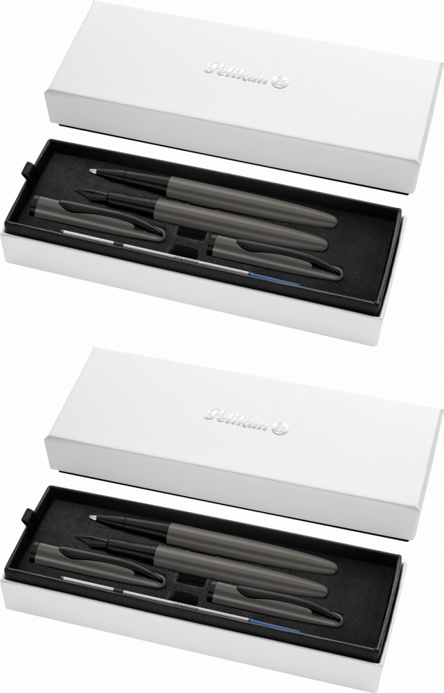 2x Zestaw Pelikan Jazz Noble Elegance Stone, pióro wieczne + pióro kulkowe