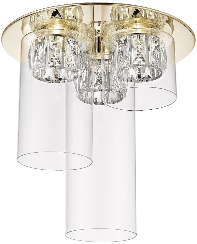 Zuma Line Gem lampa podsufitowa 3x5 W przezroczysta C0389-03F-F7AC