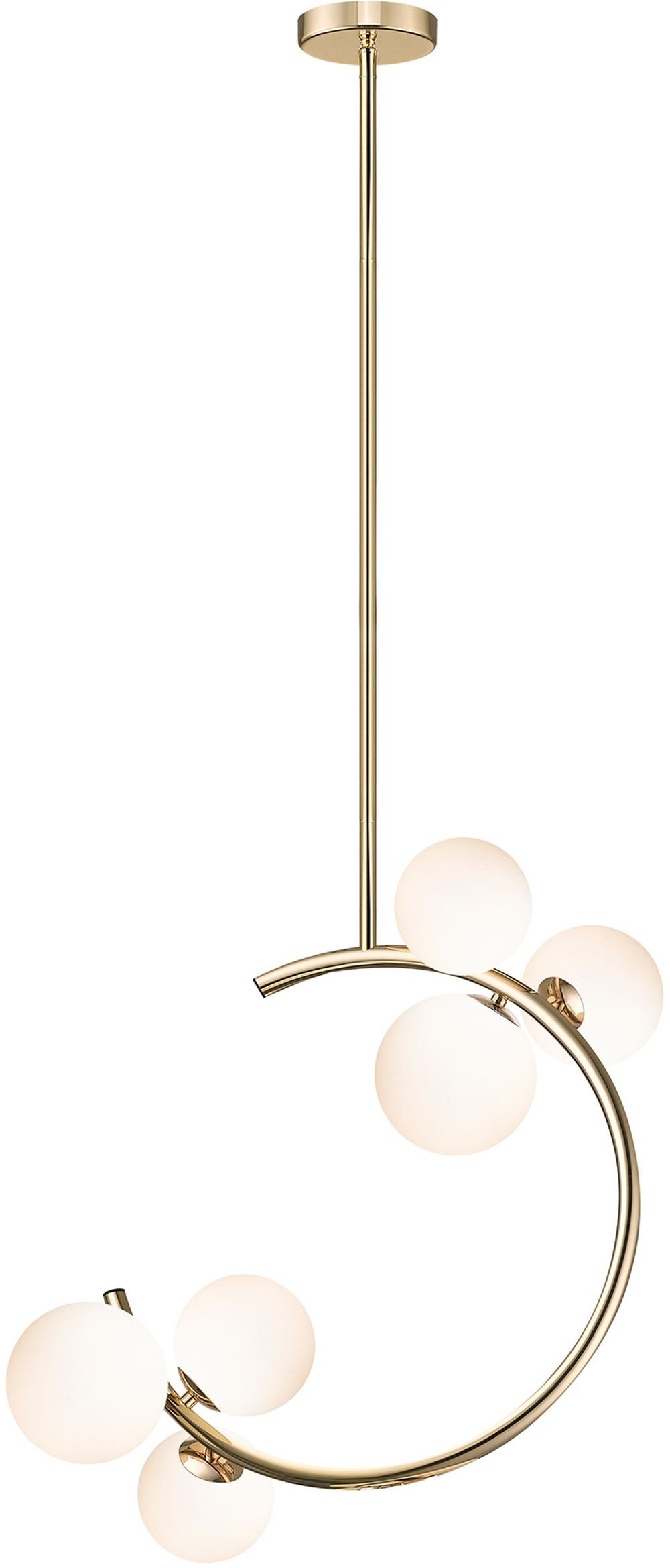 Zuma Line Molecule lampa podsufitowa 6x33 W złoty/biały P0454-06Q-F7AA