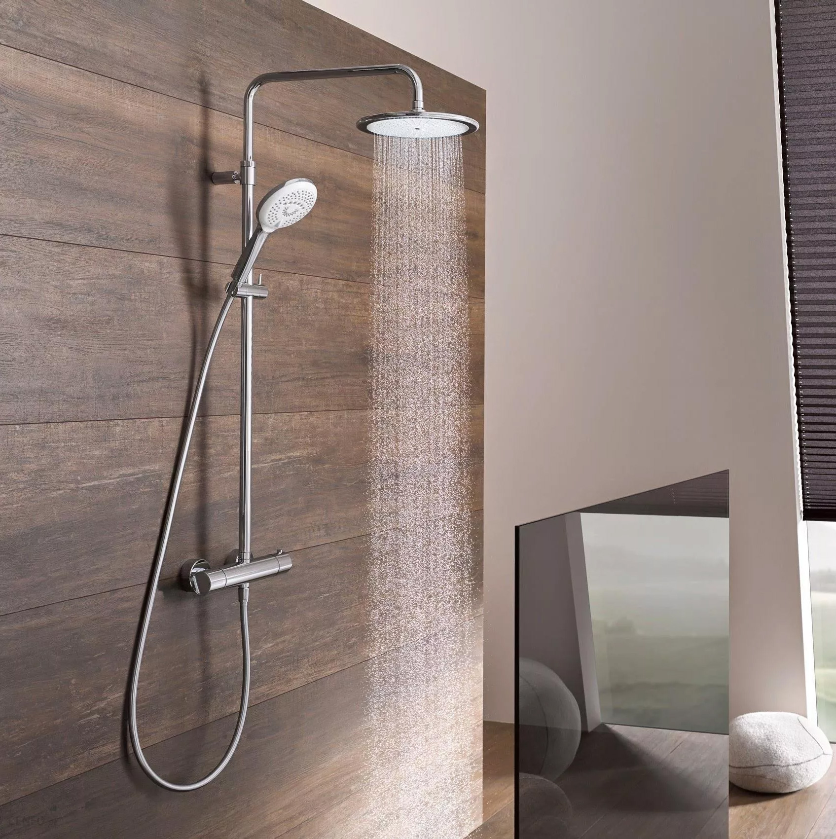 Kludi Freshline Dual Shower System zestaw prysznicowy ścienny termostatyczny chrom 6709205-00 - Wysyłka w 24h