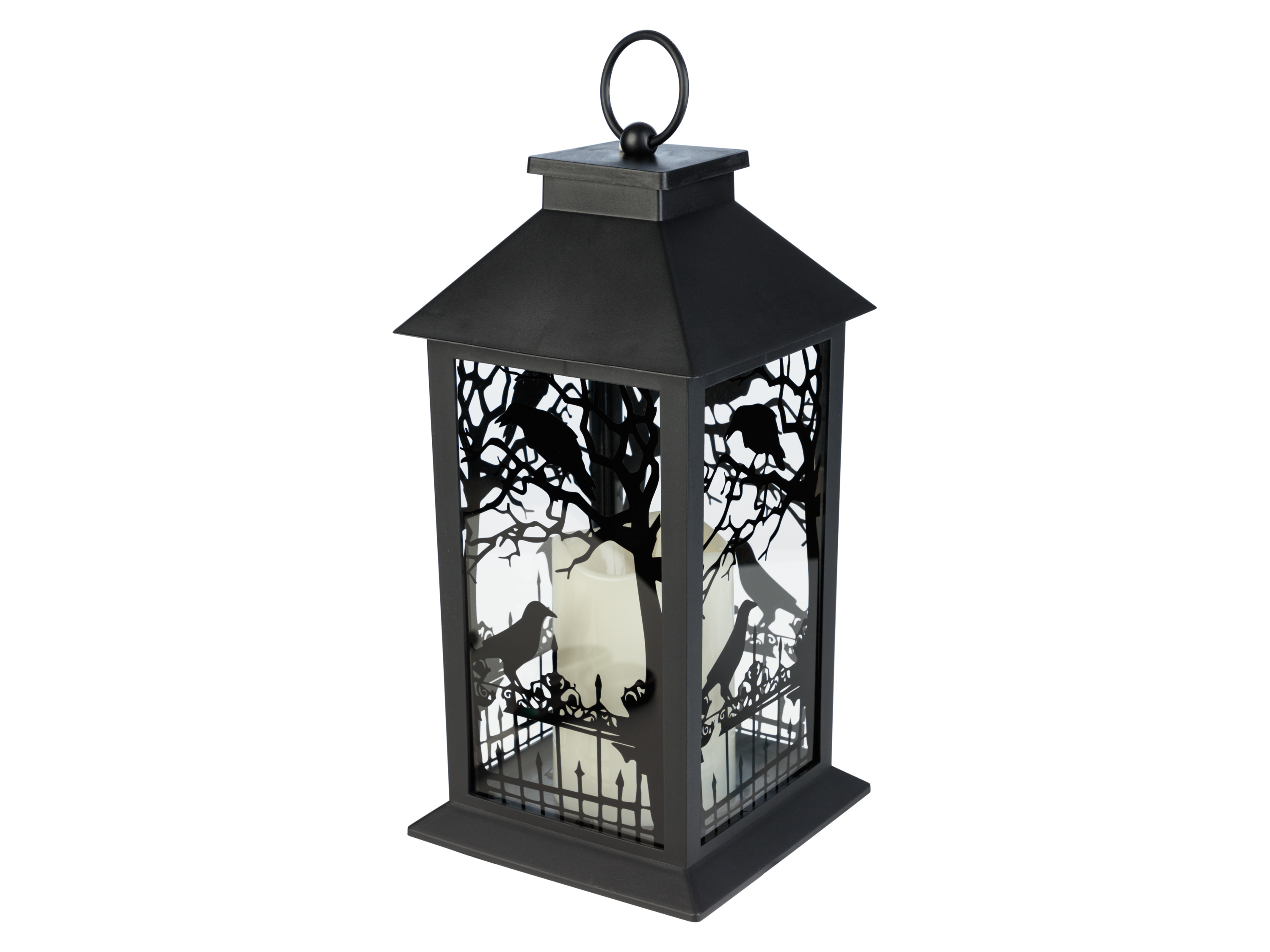 Livarno home Lampion LED na Halloween kwadratowy/biały