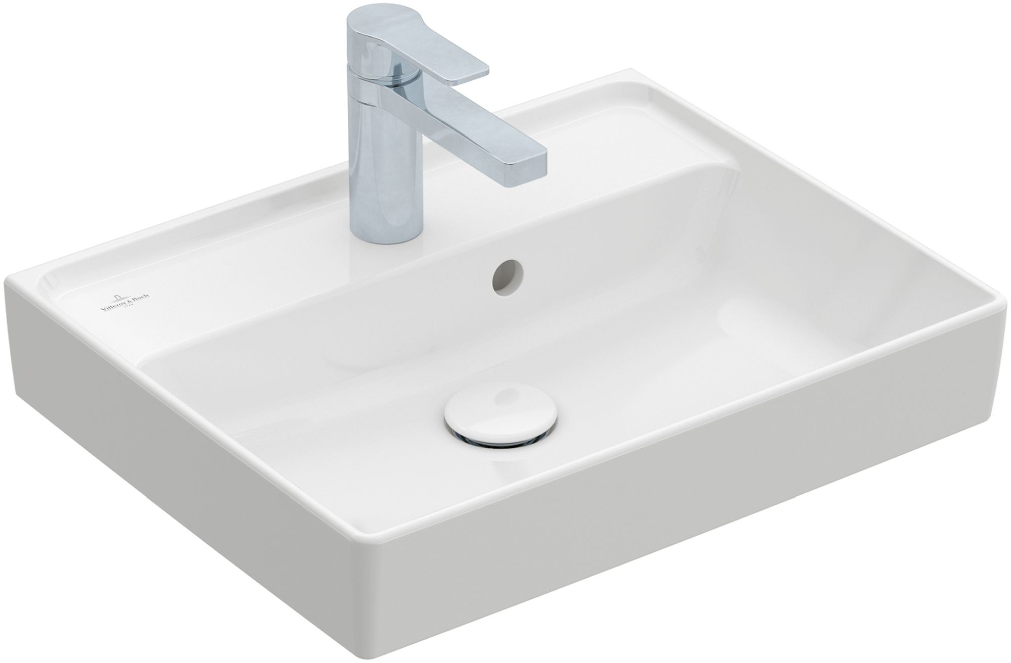 Darmowa Dostawa - Umywalka 50x40 cm prostokątna ścienna-meblowa biała Villeroy & Boch Collaro 43345001