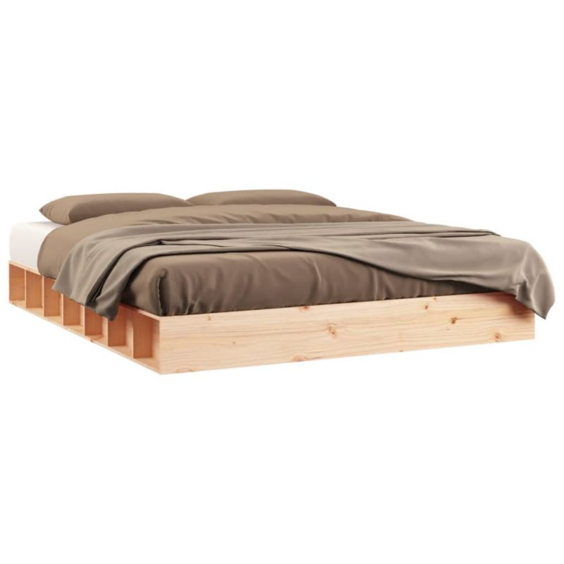 Łóżko drewniane WaszeMeble 150x200 cm brązowe WM-820671 1 szt.