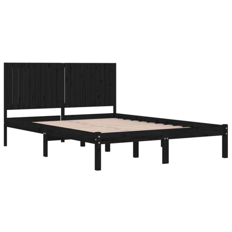 Łóżko drewniane WaszeMeble 200x200 cm czarna WM-3104437 1 szt.