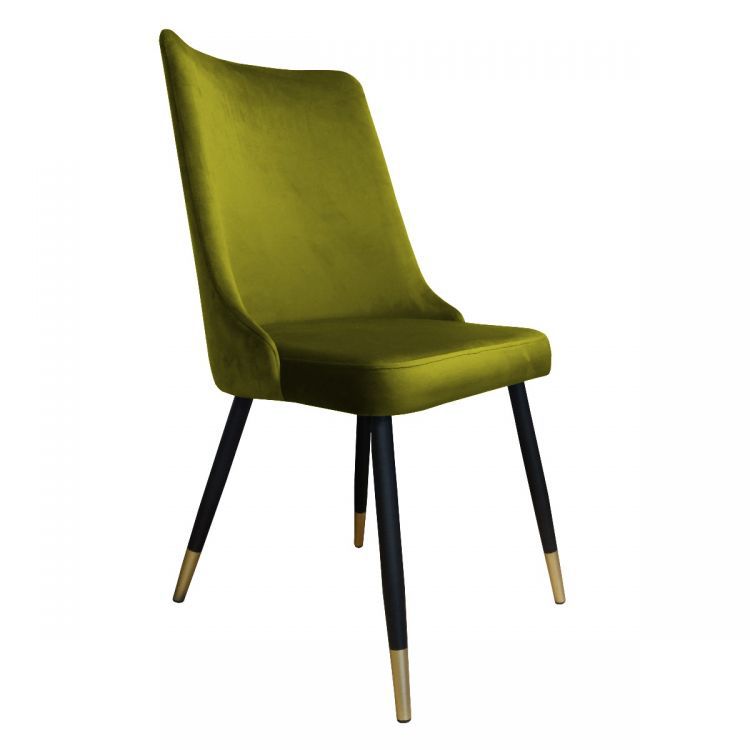 Krzesło CYPRIAN 2 BL VELVET GOLD oliwkowe ATOS 1 szt.