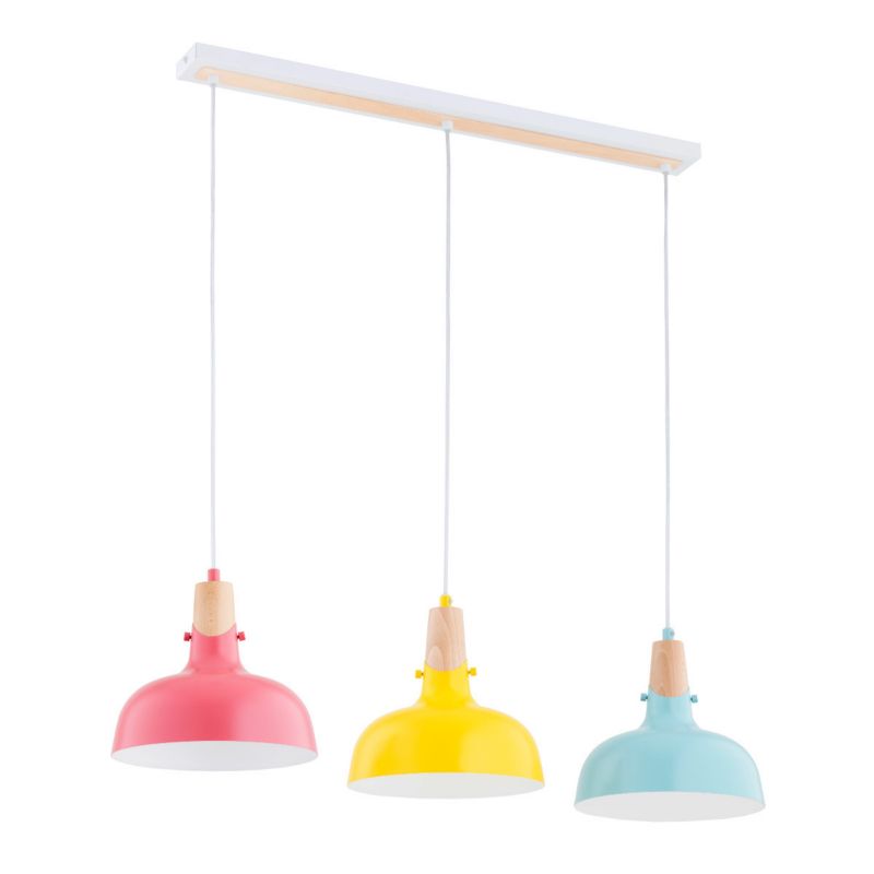 Lampa wisząca Alfa Solo 3965 multikolor do kuchni 3xE27 x 15W 1 szt.