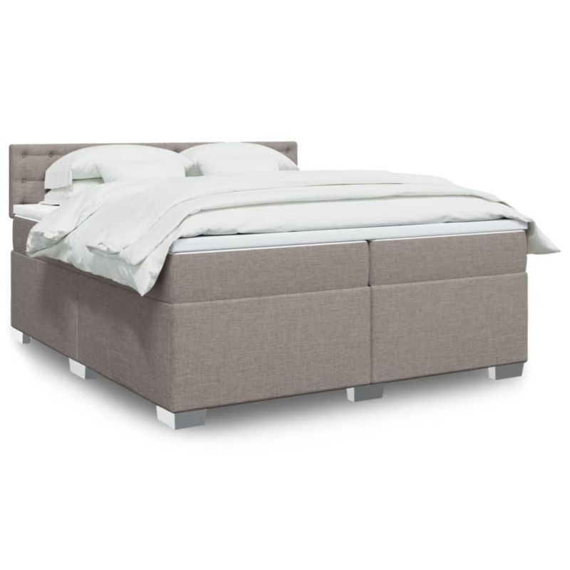 Łóżko z materacem WaszeMeble 200x200 cm taupe WM-3288313 1 szt.