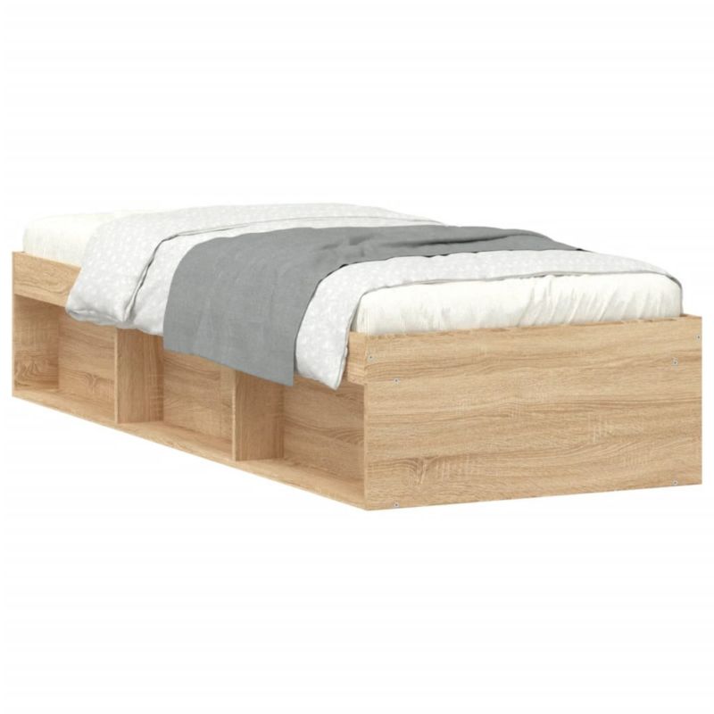 Łóżko drewniane WaszeMeble 75x190 cm brązowe WM-3203847 1 szt.