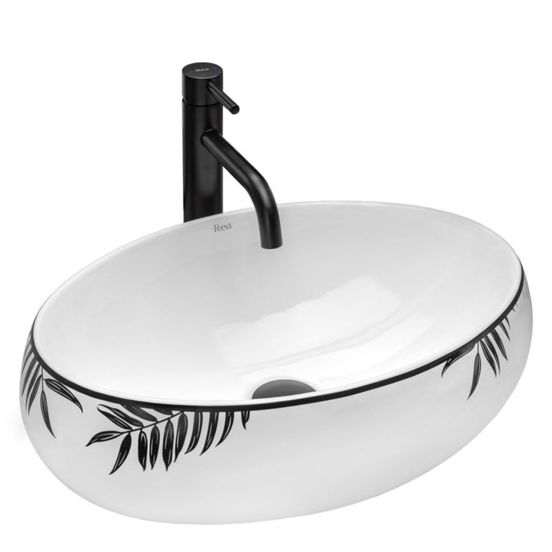 Umywalka nablatowa GTM Design Linda M6 Biała 1 szt.