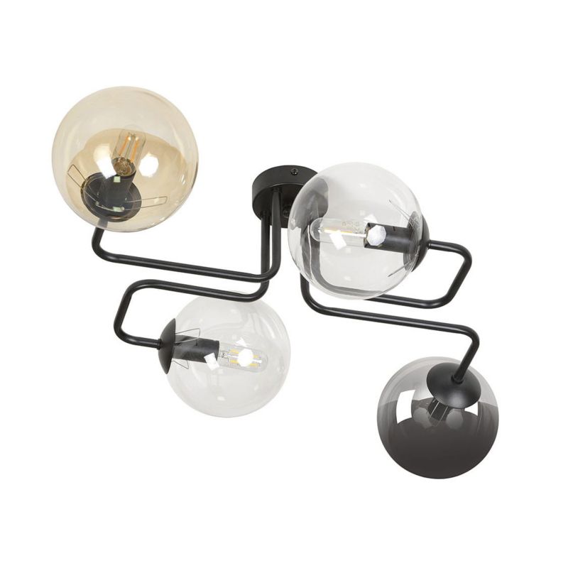 Lampa sufitowa wisząca Emibig Brendi wielokolorowo-czarna wym: 32 x 55 cm 4xE14 x 40W metal 1 szt.