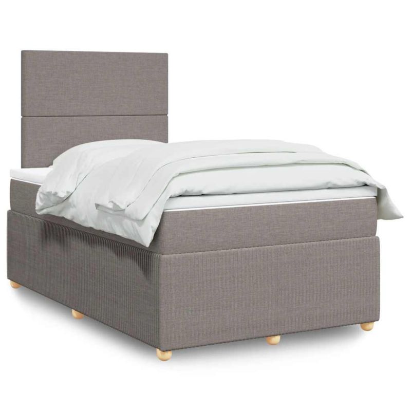 Łóżko z materacem WaszeMeble 120x200 cm taupe WM-3294320 1 szt.