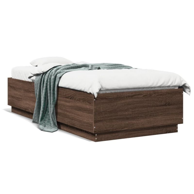Łóżko drewniane WaszeMeble 90x200 cm brązowy WM-3209729 1 szt.