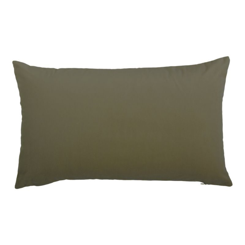 Poszewka GoodHome Valgreta aksamit 30 x 50 cm oliwkowa