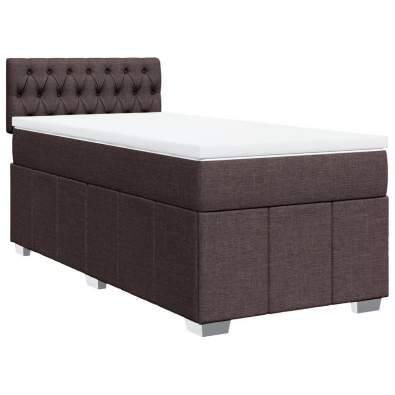 Łóżko kontynentalne WaszeMeble 100x200 cm brązowe WM-3286989 1 szt.