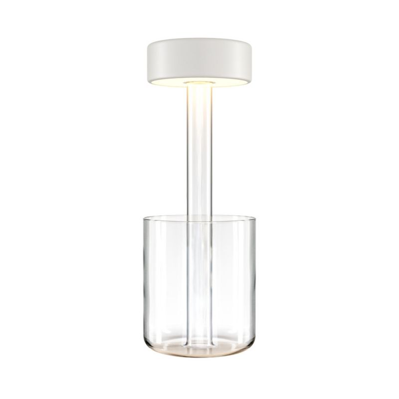 Lampa stołowa Maytoni Ai Collaboration przezroczysto-biała LED 3W 2200K-4000K 120lm IP20 wym: 34.8 x 12 x 12 cm szkło - 1 szt.