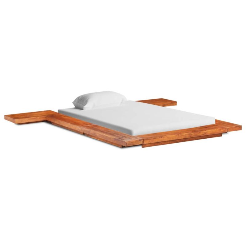 Łóżko drewniane WaszeMeble 100x200 brązowe WM-3056420 1 szt.