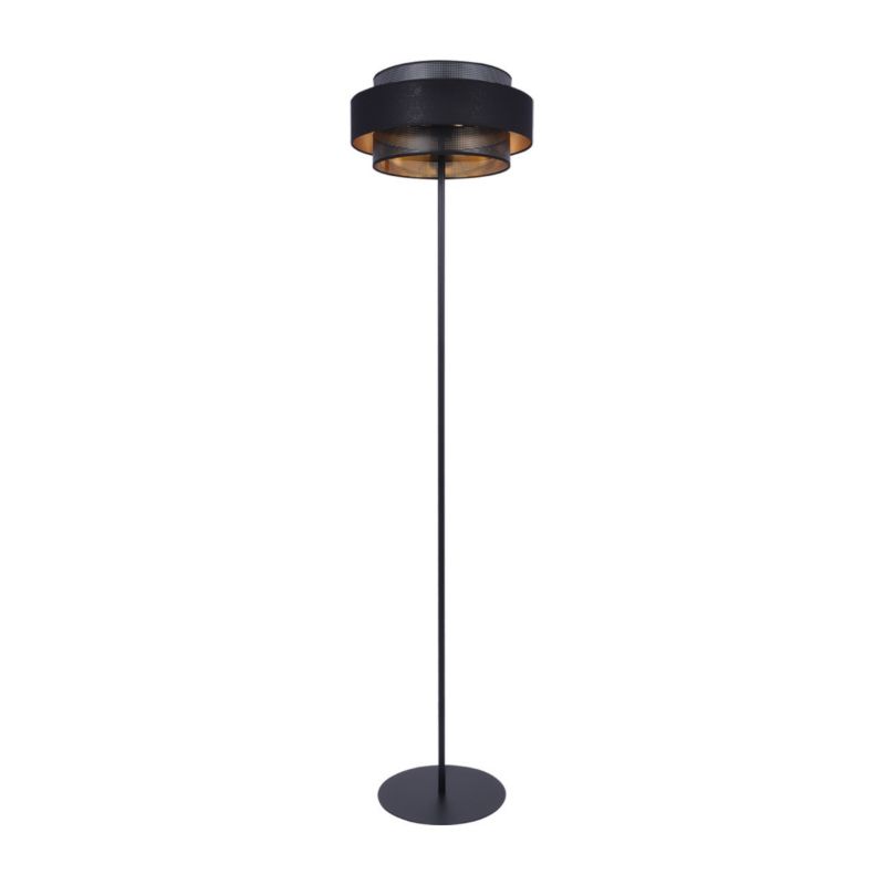 Lampa podłogowa stojąca Kaja Rad czarno-złota 1 x E27 x 40W wym: 164 x 40 x 40 cm - 1 szt.