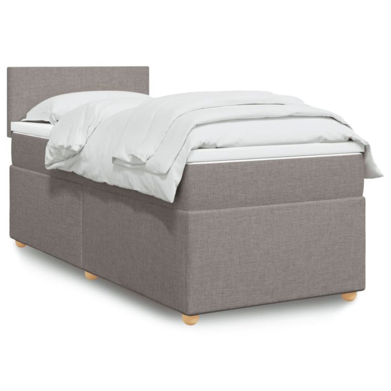 Łóżko z materacem WaszeMeble 100x200 cm taupe WM-3286588 1 szt.