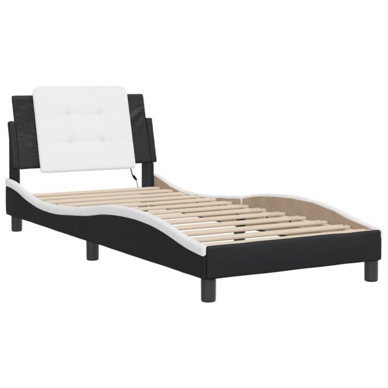 Łóżko tapicerowane WaszeMeble 80x200 cm czarne WM-3214073 1 szt.