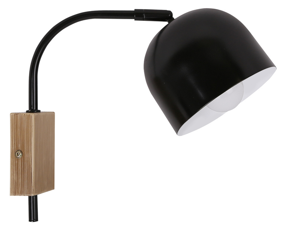 Kinkiet czarny lampa ścienna 40W E27 regulowany Rupi