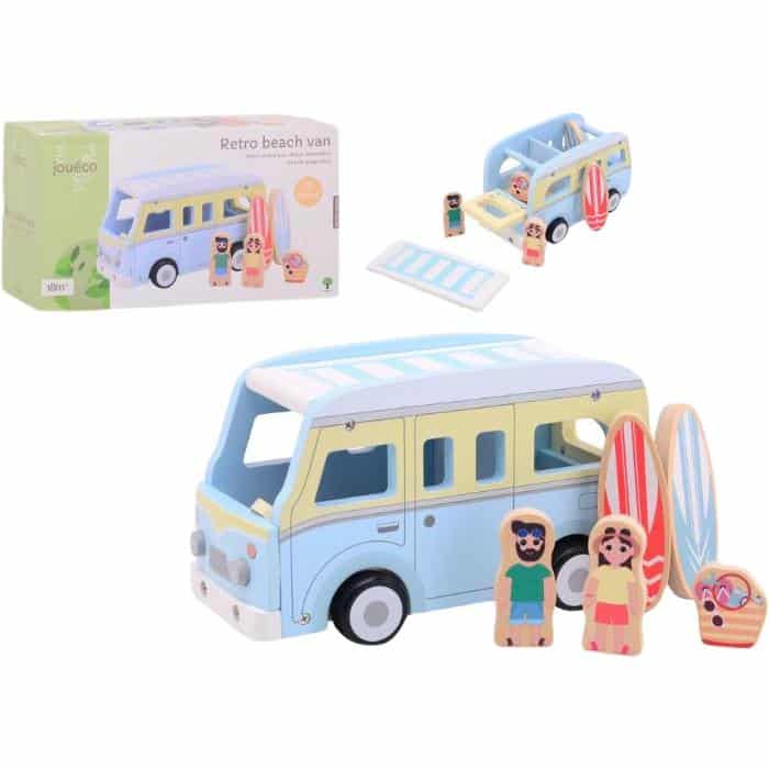 Drewniany camper bus w stylu retro JOUECO AG