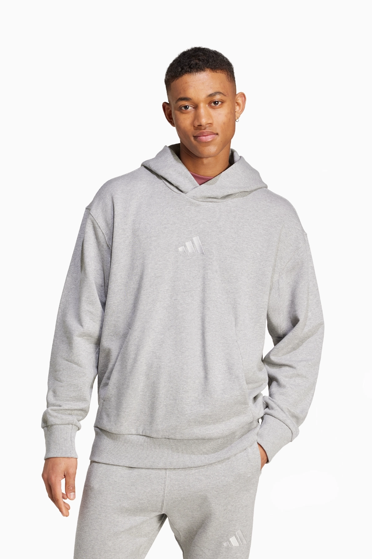 Bluza z kapturem adidas All SZN French Terry - Szary