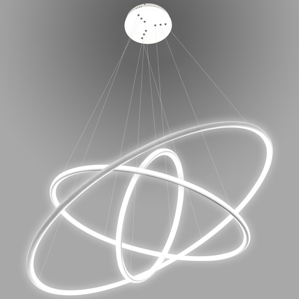 Altavola Design Ledowe Okręgi lampa wisząca 99W biała LA075/P_80_in_3k_white