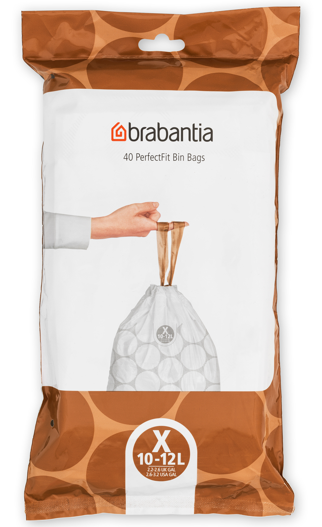 Brabantia PerfectFit worki na śmieci 12 l (40 szt) biały 138041 - Wysyłka w 24h