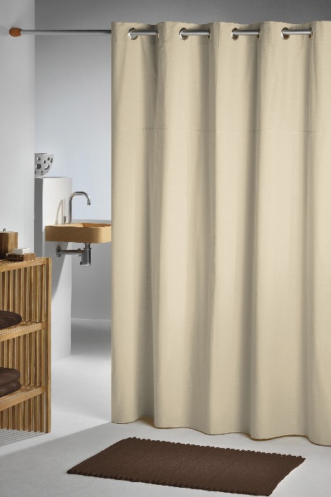 Sealskin Coloris zasłona prysznicowa 180x200 cm tekstylna ecru 232211365