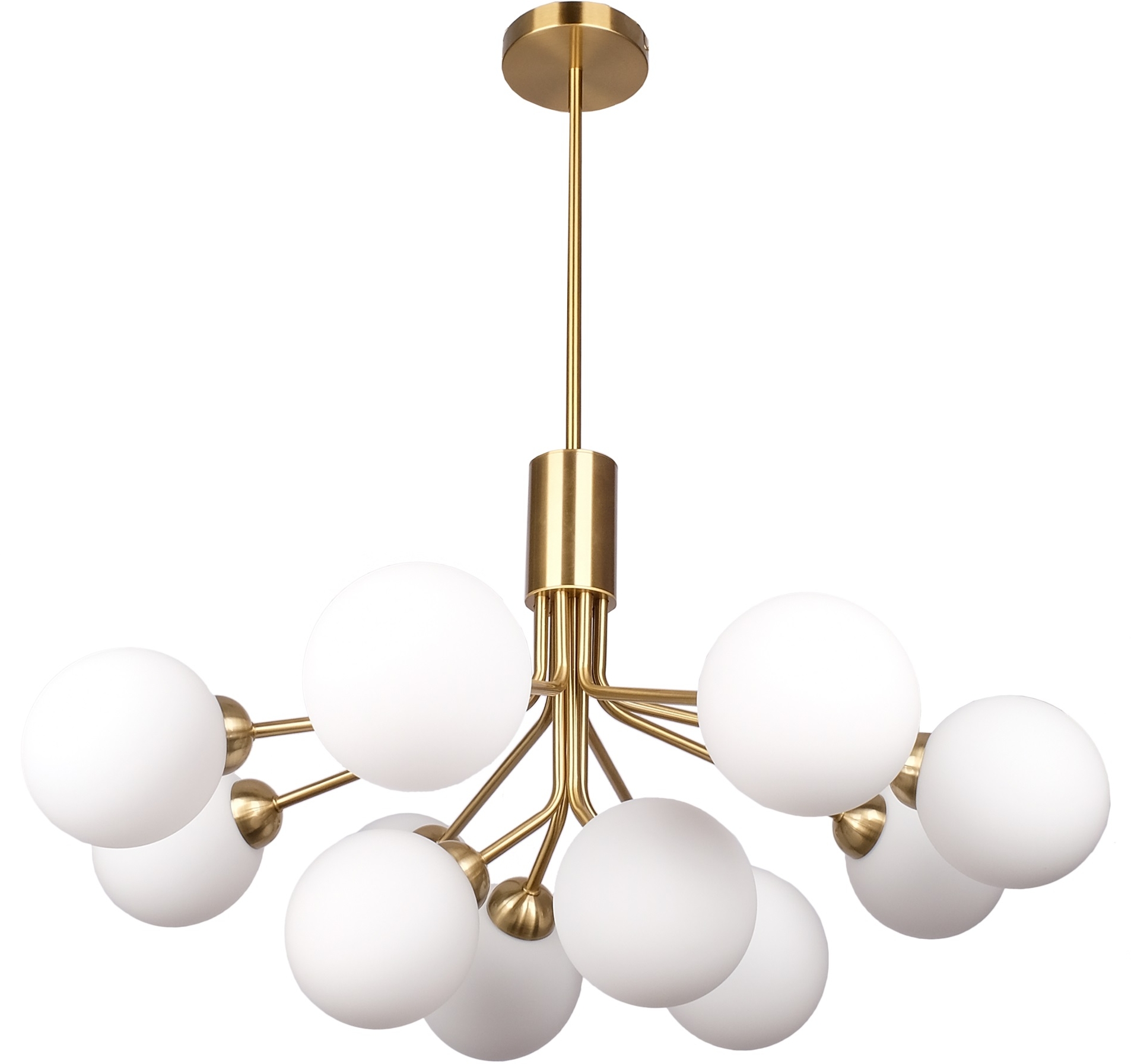 CosmoLight Cape Town lampa podsufitowa 12x4W mosiądz/biały P12049BR