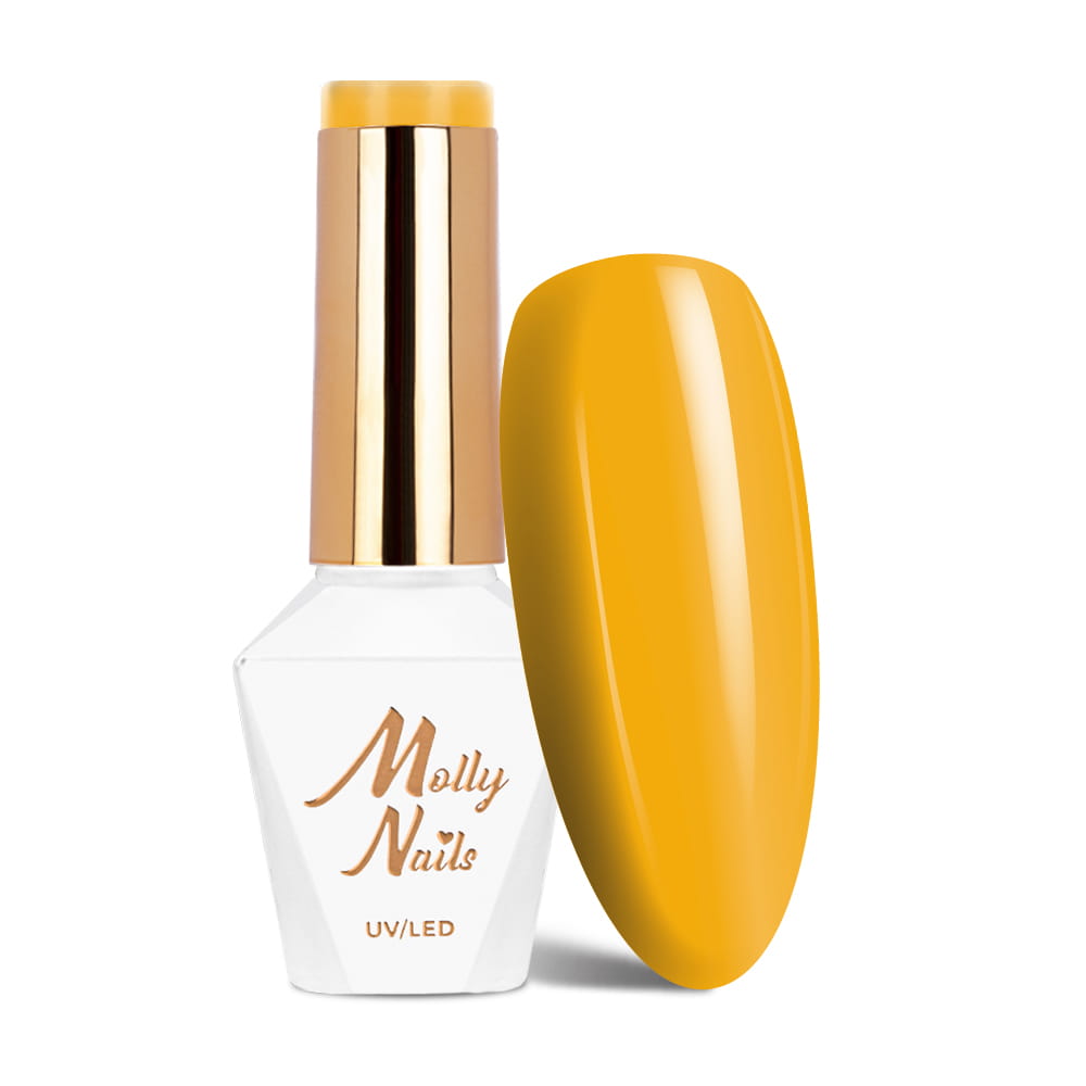 Lakier hybrydowy LED/UV Gel Polish Molly Nails Fancy Fashion Nr 336 Sunrush HEMA/Di-HEMA Free 8g