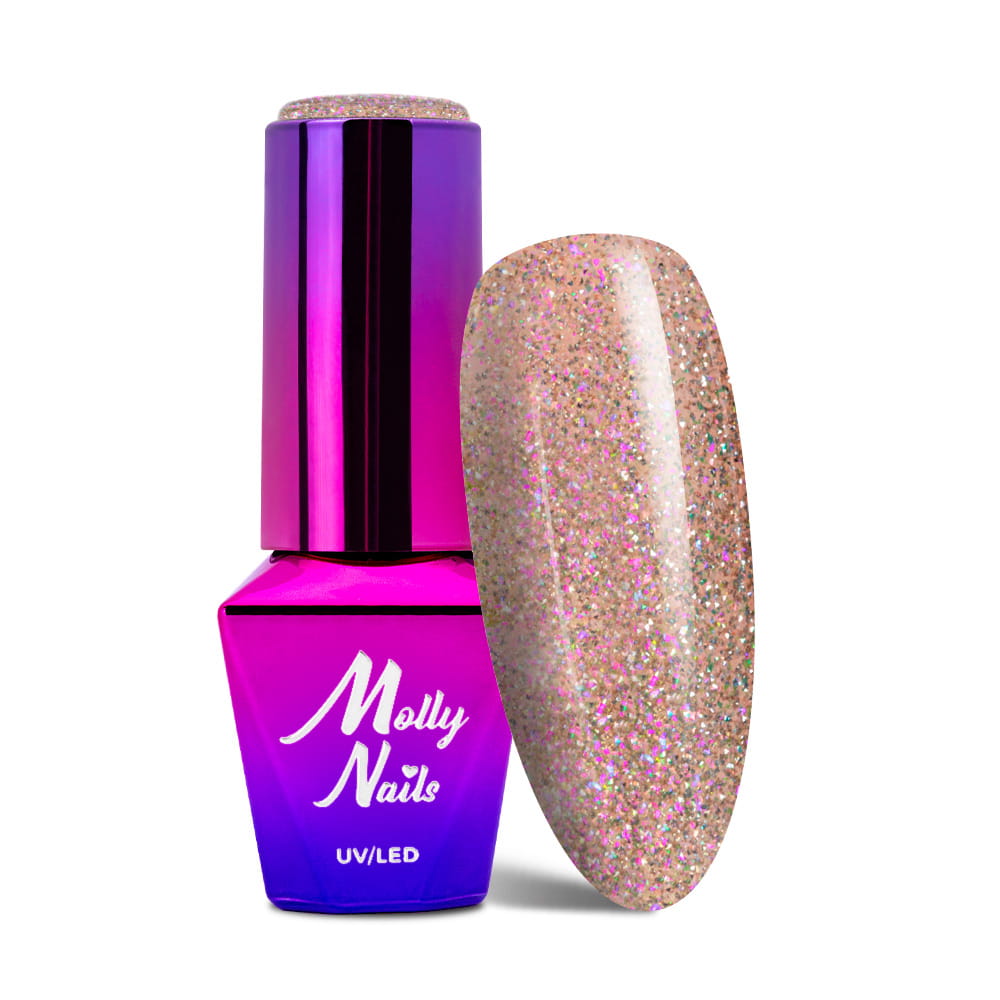Lakier hybrydowy LED/UV Gel Polish Molly Nails Shocking Shine Nr 686 Sympathy 8g