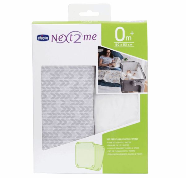 Chicco Prześcieradło do łóżeczek Next2Me 2 sztuki-Tricot