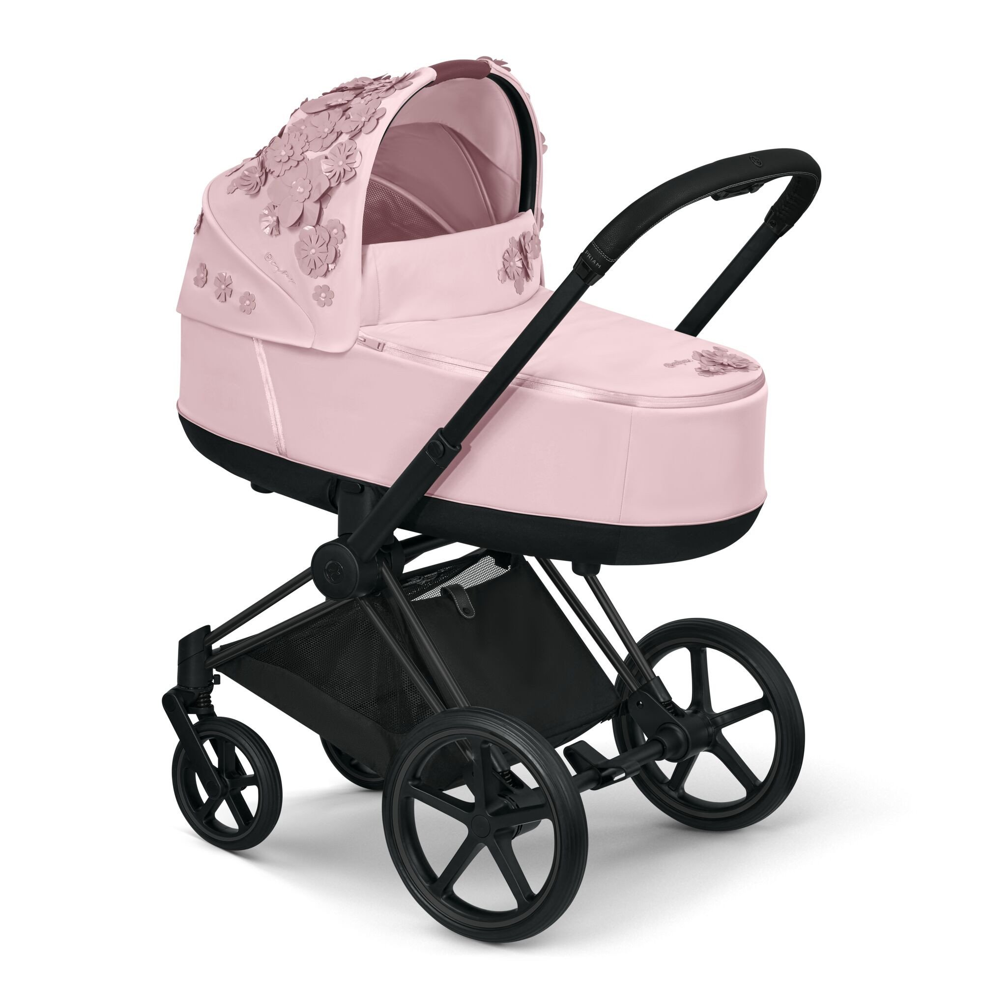 Cybex, Priam 2.0 Fashion Collection - wózek głęboko-spacerowy -Simply Flowers Pale Blush-Rose Gold