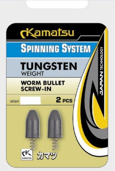 Konger Ciężarki Wolframowe Bullet Worm Wkręcane 8,8g