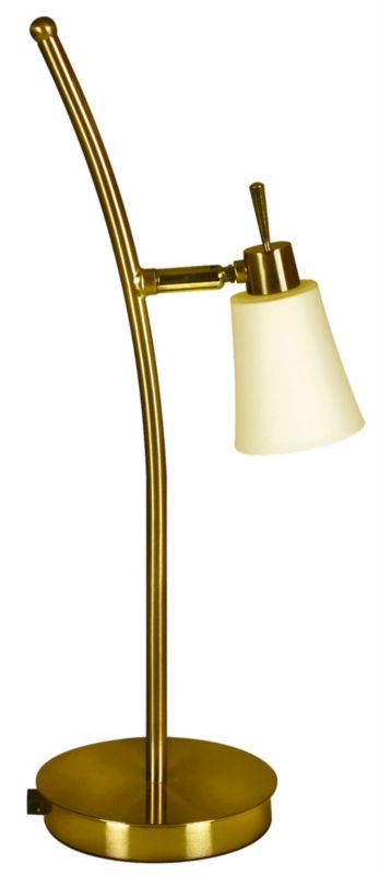 Lampka stołowa Candellux Kroton złoto-biała 1 x G9 x 40W IP20 wym: 55 x 20 x 20 cm metal - 1 szt.