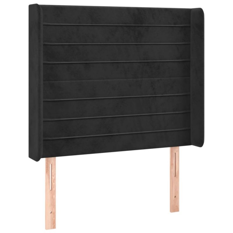 Łóżko kontynentalne WaszeMeble 80x200 cm czarny WM-3139591 1 szt.