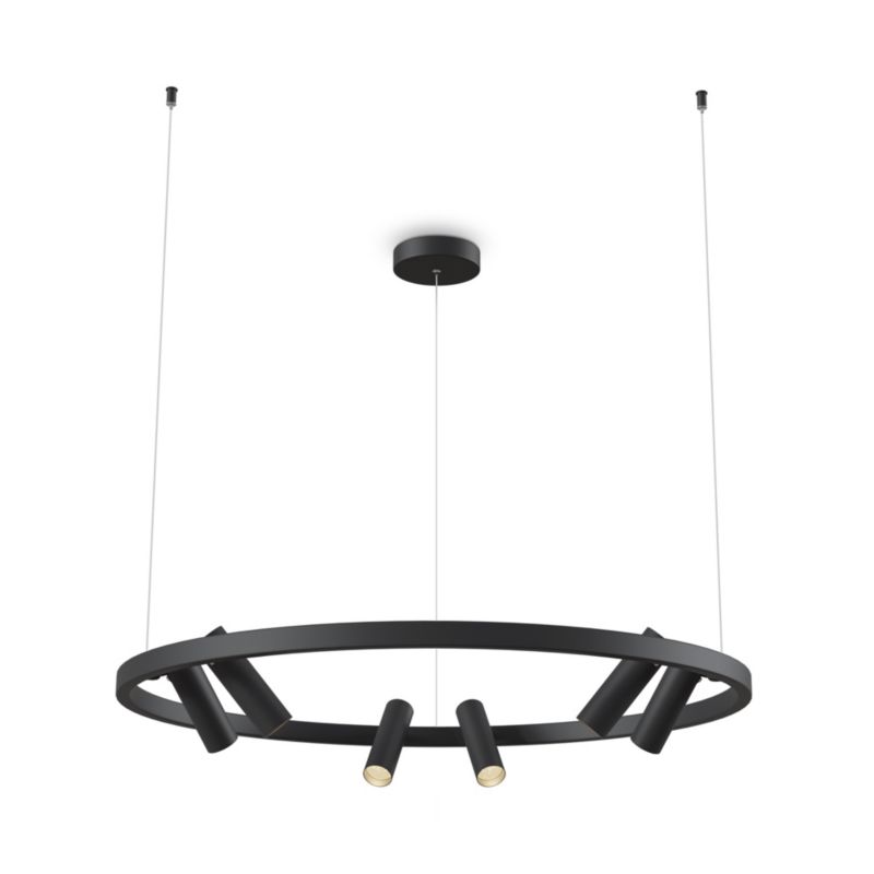 Żyrandol Maytoni Satellite czarny wym: 120 x 90 x 120 cm wbudowany LED 42W 1 szt.