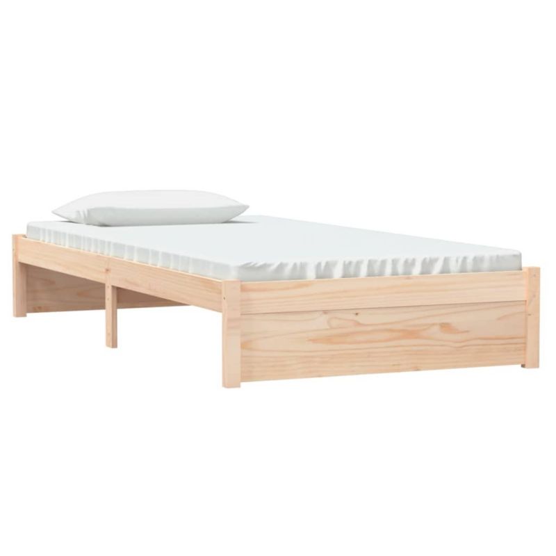 Łóżko drewniane WaszeMeble 100x200 cm brązowe WM-814940 1 szt.
