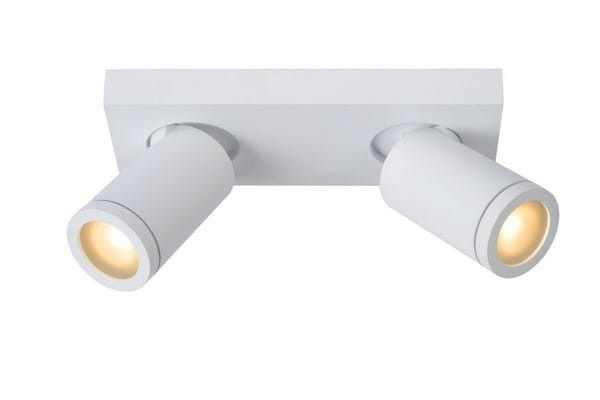 Reflektor sufitowy Lucide Taylor biały do łazienki 2 x GU10 x 5W IP44 wym: 24 x 10 cm - 1 szt.