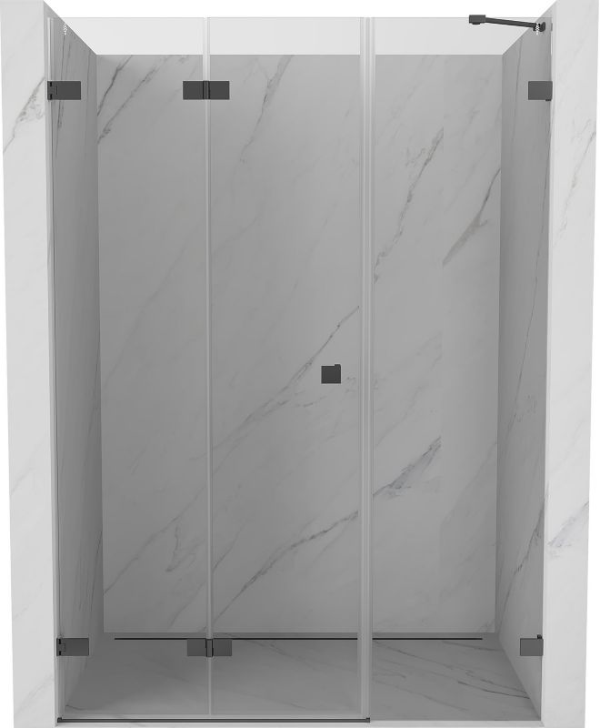 Drzwi prysznicowe składane Mexen Lunar-F gun metal 110 cm 1 szt.