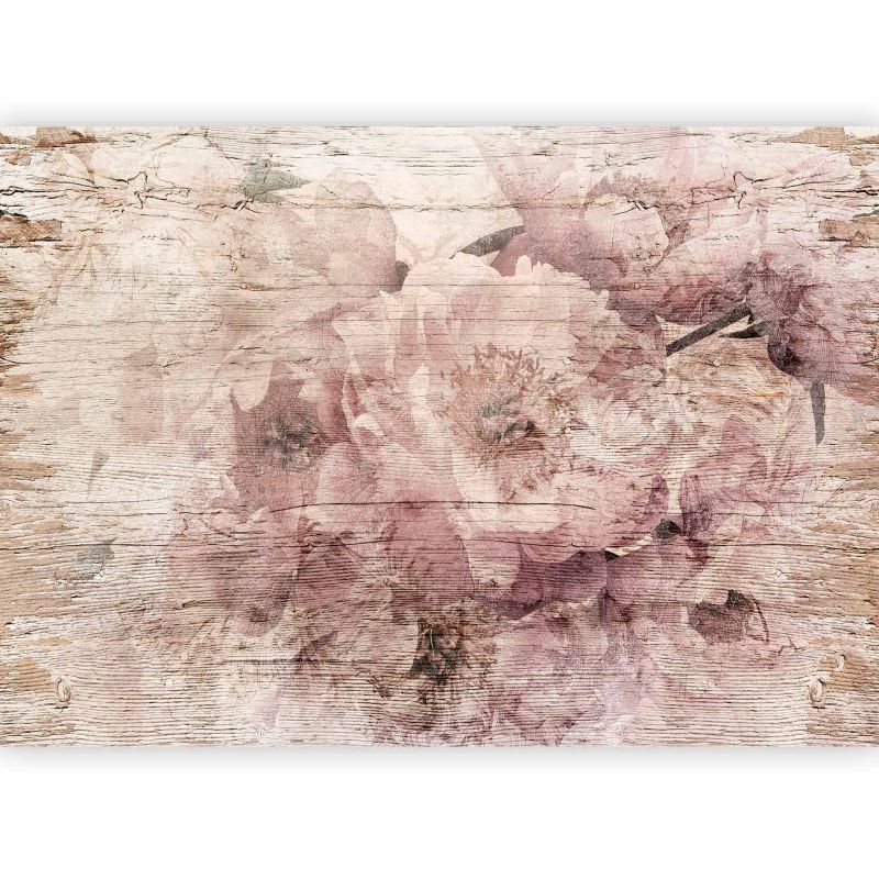 Fototapeta flizelinowa Artgeist 170 g/m2 wodoodporna Kwiaty szara 250x175 (5 części) 10103aa rolka 1 szt