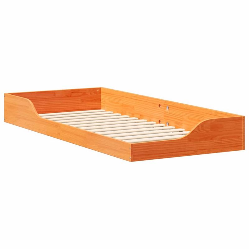Łóżko drewniane WaszeMeble 90x210 cm brązowy WM-873405 1 szt.