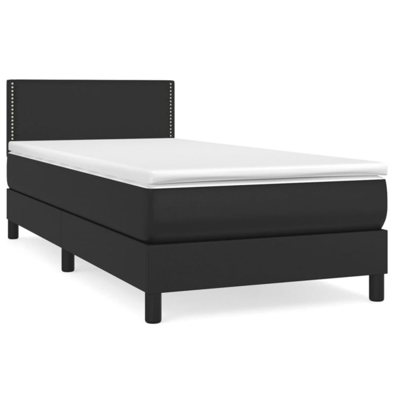 Łóżko kontynentalne WaszeMeble 80x200 cm czarne WM-3141029 1 szt.