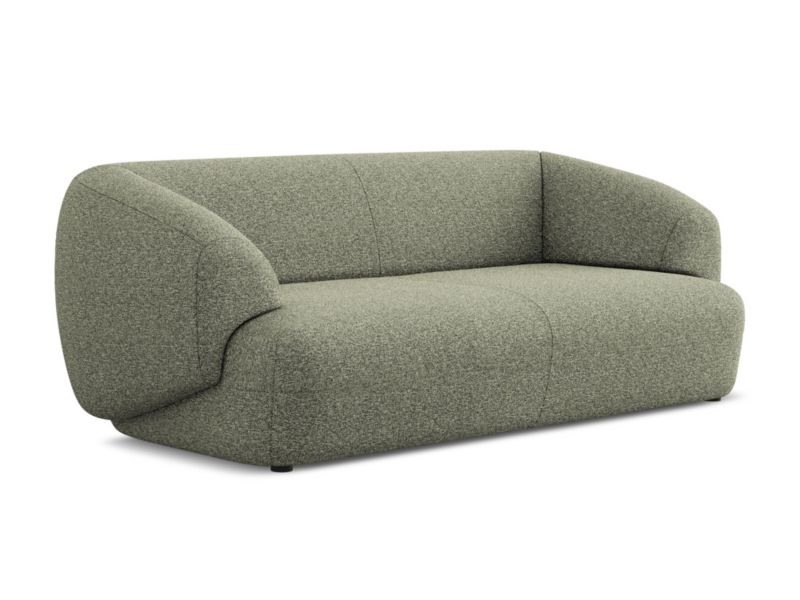 Sofa 3-osobowa Makamii Moana z tkaniny strukturalnej 212x98 cm oliwkowy 1 szt.