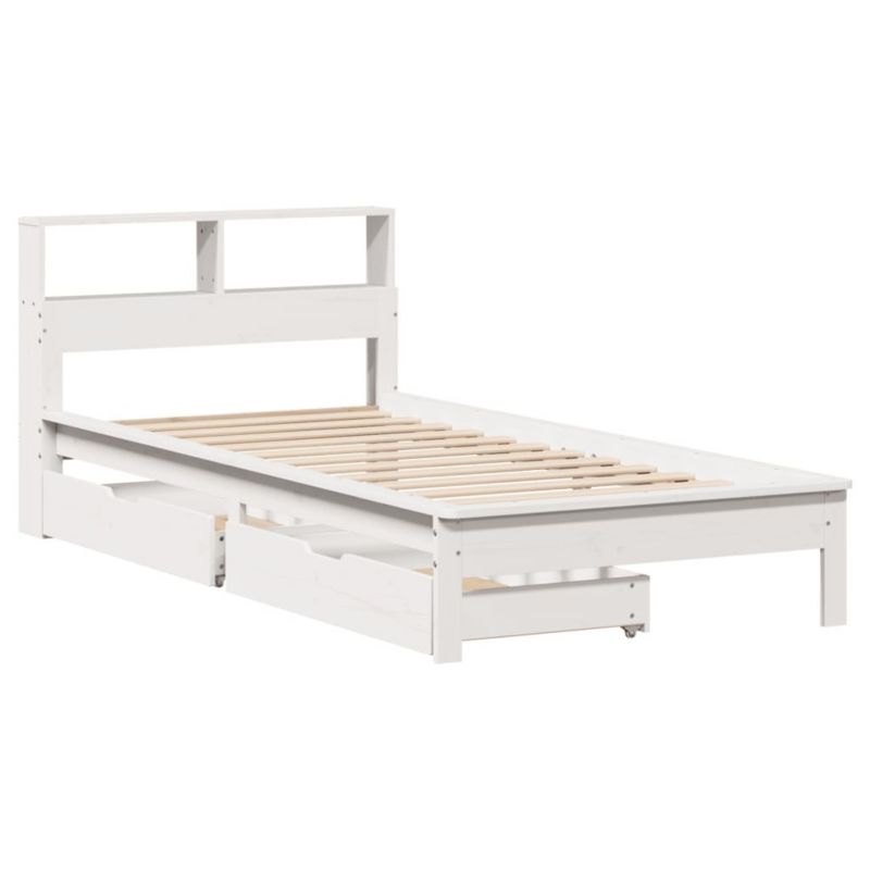 Łóżko drewniane WaszeMeble 75x190 cm białe WM-3309834 1 szt.